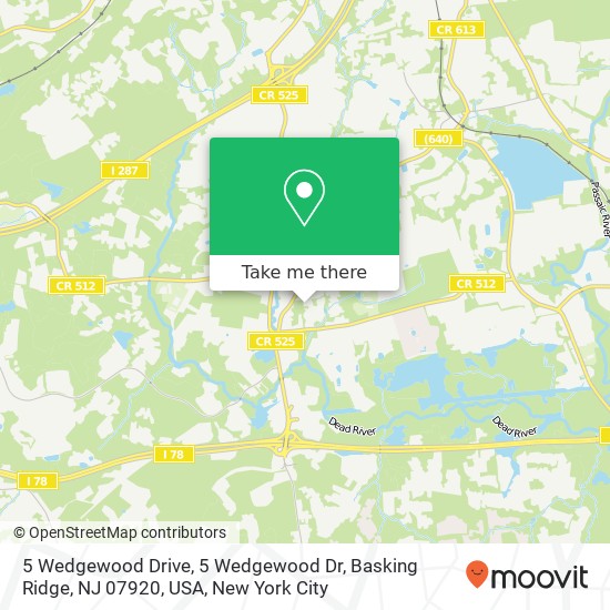 5 Wedgewood Drive, 5 Wedgewood Dr, Basking Ridge, NJ 07920, USA map