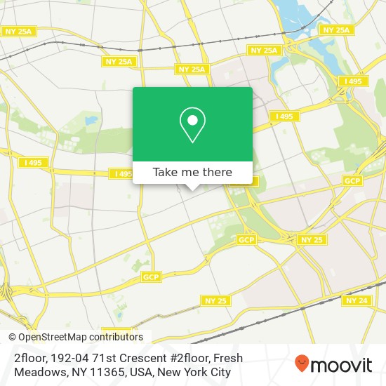 Mapa de 2floor, 192-04 71st Crescent #2floor, Fresh Meadows, NY 11365, USA