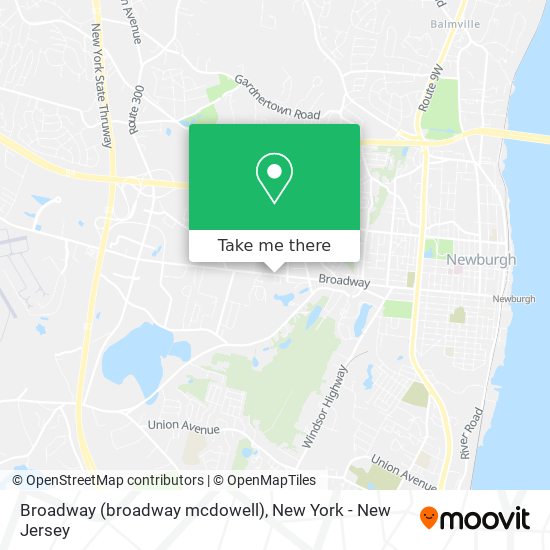Broadway (broadway mcdowell) map