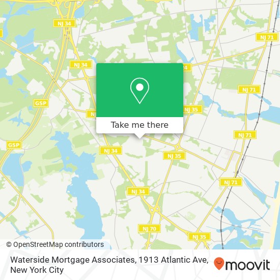 Mapa de Waterside Mortgage Associates, 1913 Atlantic Ave