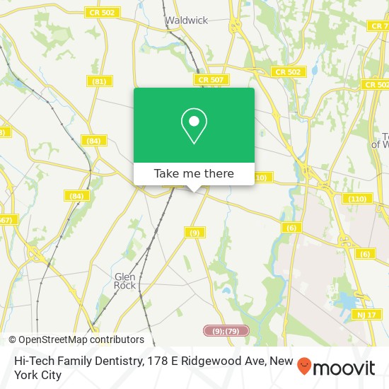 Hi-Tech Family Dentistry, 178 E Ridgewood Ave map