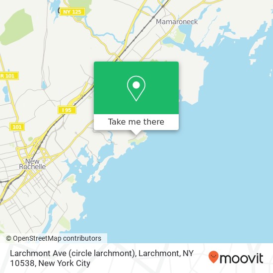 Mapa de Larchmont Ave (circle larchmont), Larchmont, NY 10538