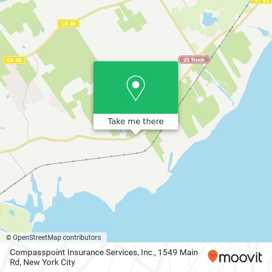 Mapa de Compasspoint Insurance Services, Inc., 1549 Main Rd