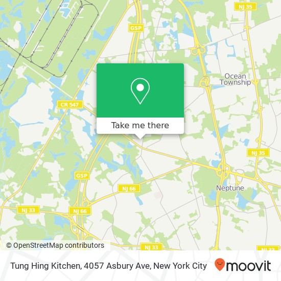 Tung Hing Kitchen, 4057 Asbury Ave map