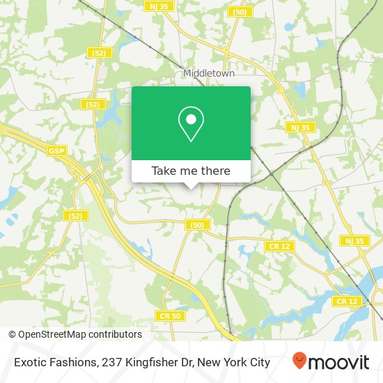 Exotic Fashions, 237 Kingfisher Dr map