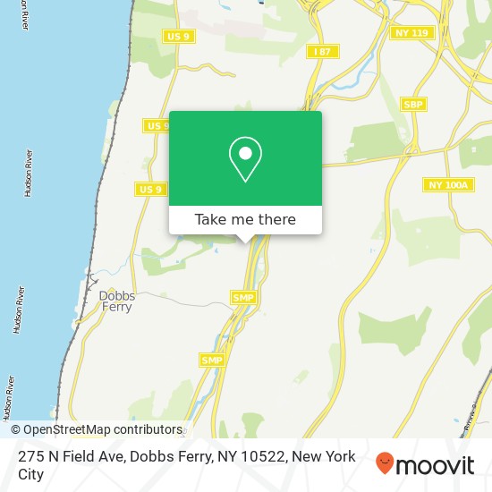 275 N Field Ave, Dobbs Ferry, NY 10522 map