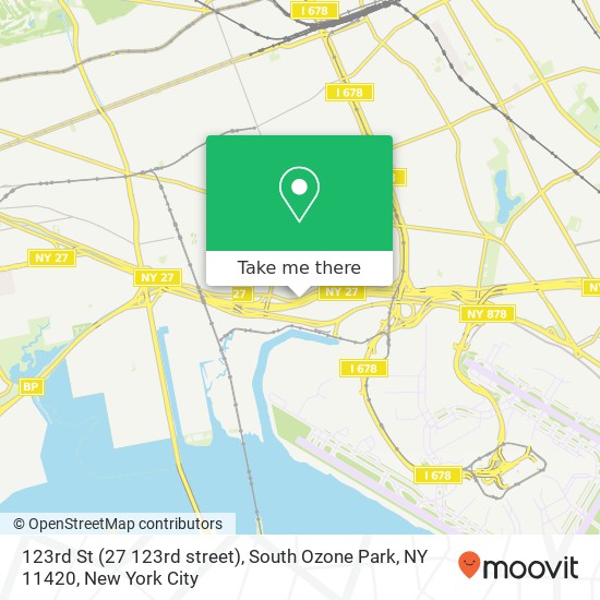 Mapa de 123rd St (27 123rd street), South Ozone Park, NY 11420