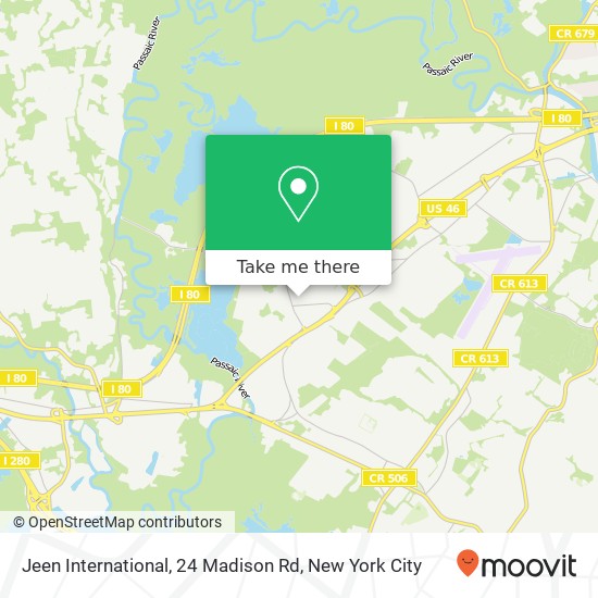Jeen International, 24 Madison Rd map