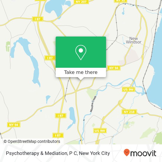 Mapa de Psychotherapy & Mediation, P C