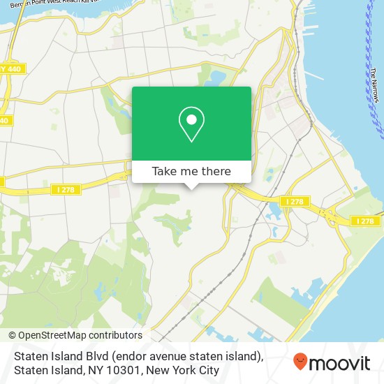 Mapa de Staten Island Blvd (endor avenue staten island), Staten Island, NY 10301