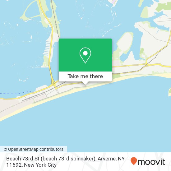 Mapa de Beach 73rd St (beach 73rd spinnaker), Arverne, NY 11692