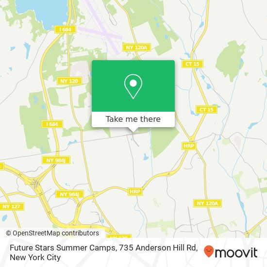 Mapa de Future Stars Summer Camps, 735 Anderson Hill Rd