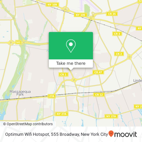 Optimum Wifi Hotspot, 555 Broadway map