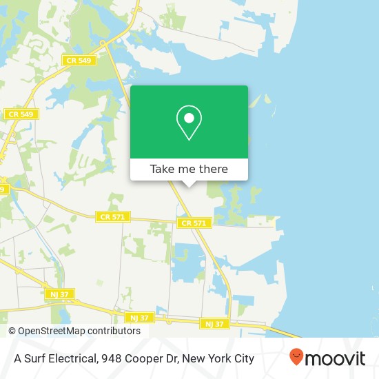 A Surf Electrical, 948 Cooper Dr map