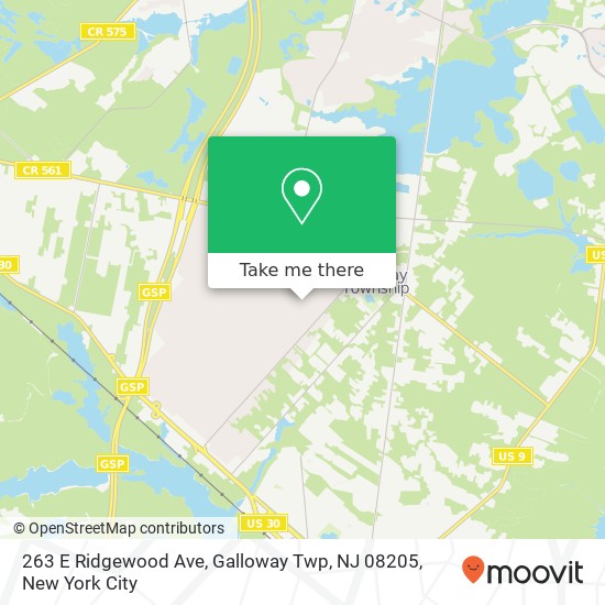 263 E Ridgewood Ave, Galloway Twp, NJ 08205 map