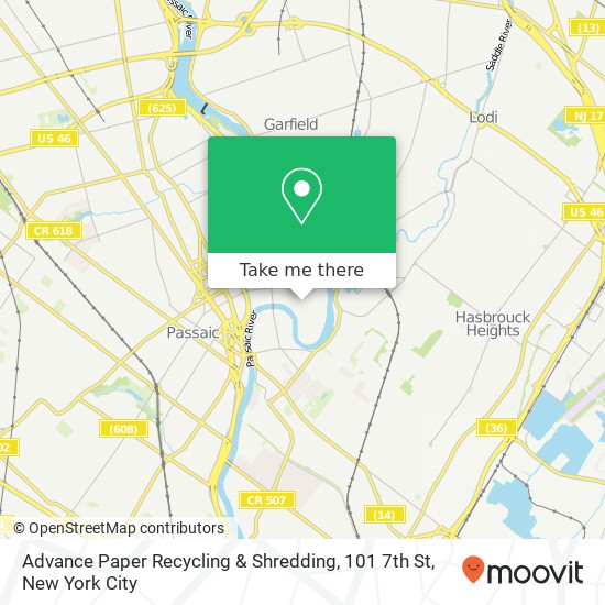 Advance Paper Recycling & Shredding, 101 7th St map