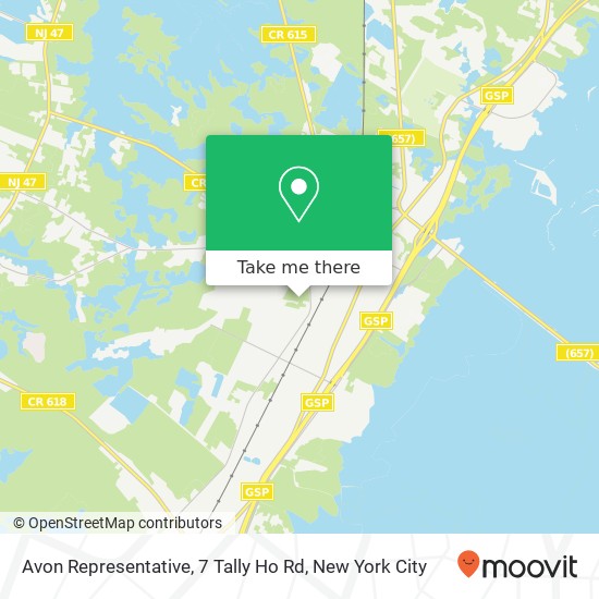 Mapa de Avon Representative, 7 Tally Ho Rd