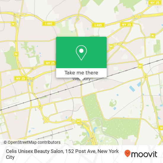 Mapa de Celis Unisex Beauty Salon, 152 Post Ave