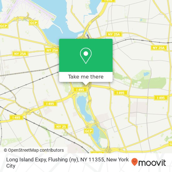 Long Island Expy, Flushing (ny), NY 11355 map
