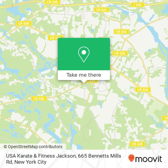 USA Karate & Fitness Jackson, 665 Bennetts Mills Rd map