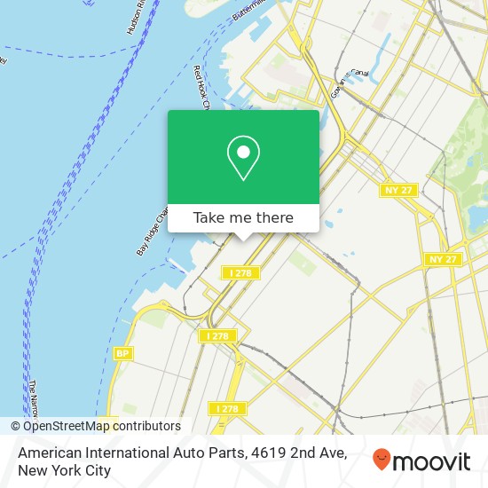 Mapa de American International Auto Parts, 4619 2nd Ave