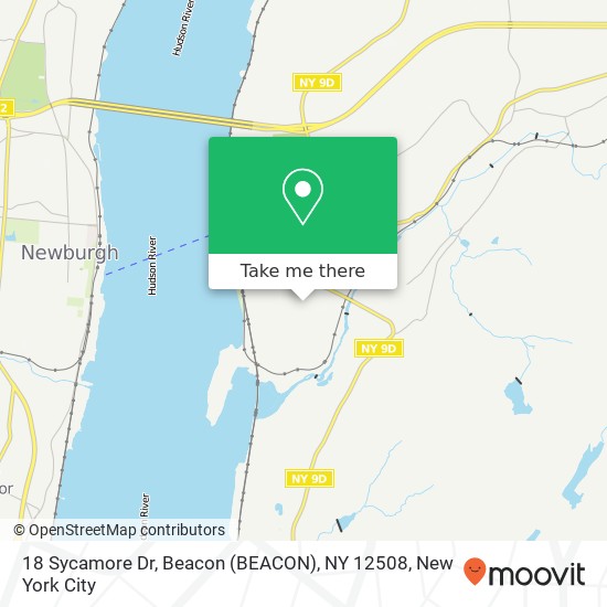 18 Sycamore Dr, Beacon (BEACON), NY 12508 map