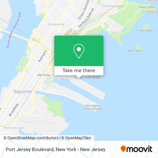 Port Jersey Boulevard map