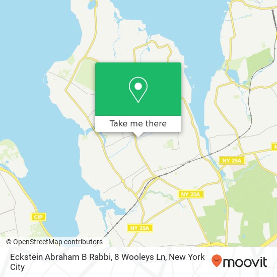 Mapa de Eckstein Abraham B Rabbi, 8 Wooleys Ln