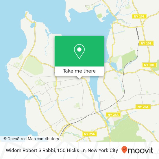 Mapa de Widom Robert S Rabbi, 150 Hicks Ln