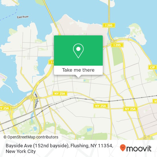 Mapa de Bayside Ave (152nd bayside), Flushing, NY 11354