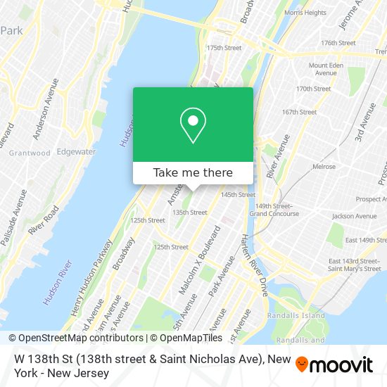 W 138th St (138th street & Saint Nicholas Ave) map