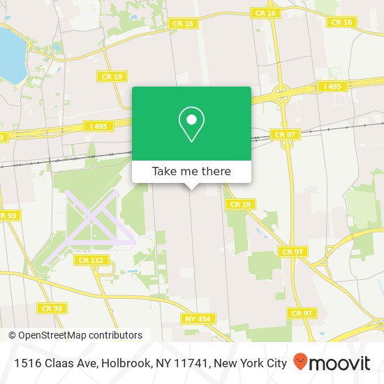 1516 Claas Ave, Holbrook, NY 11741 map