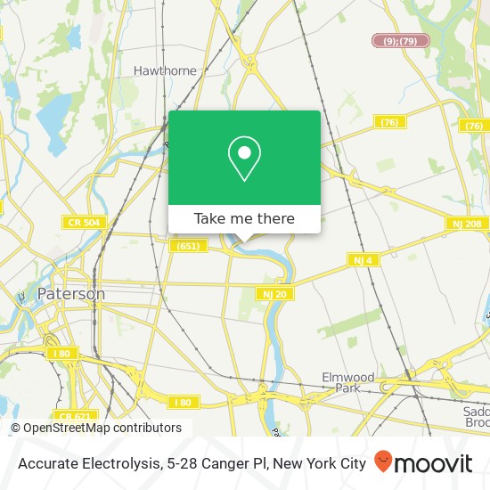 Mapa de Accurate Electrolysis, 5-28 Canger Pl