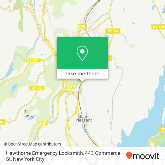 Mapa de Hawthorne Emergency Locksmith, 443 Commerce St