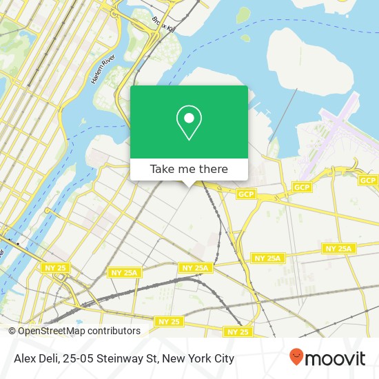 Mapa de Alex Deli, 25-05 Steinway St