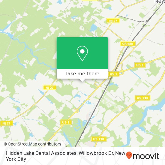 Hidden Lake Dental Associates, Willowbrook Dr map