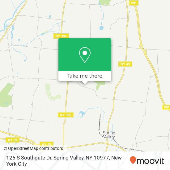 126 S Southgate Dr, Spring Valley, NY 10977 map