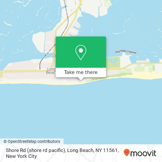 Mapa de Shore Rd (shore rd pacific), Long Beach, NY 11561