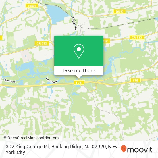 302 King George Rd, Basking Ridge, NJ 07920 map