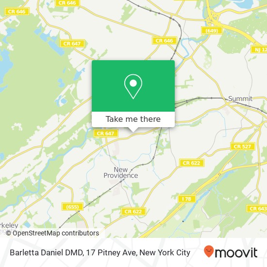 Mapa de Barletta Daniel DMD, 17 Pitney Ave