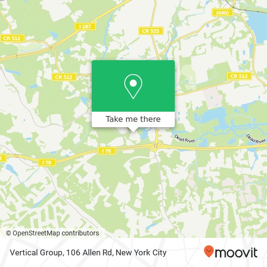 Mapa de Vertical Group, 106 Allen Rd