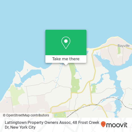 Mapa de Lattingtown Property Owners Assoc, 48 Frost Creek Dr