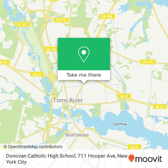 Donovan Catholic High School, 711 Hooper Ave map