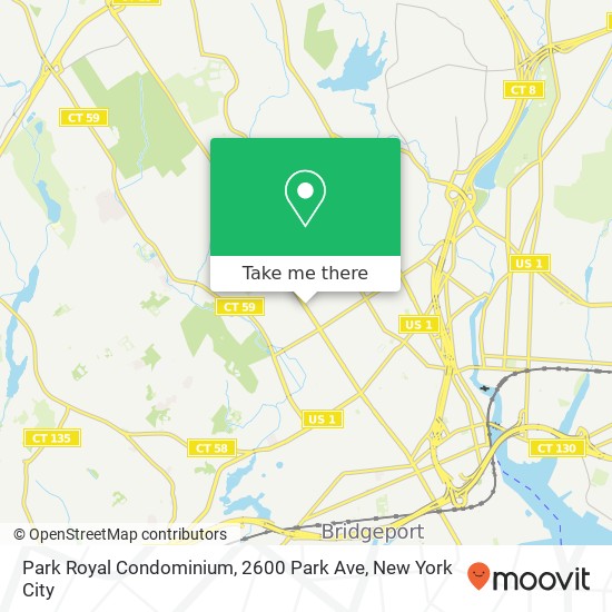 Mapa de Park Royal Condominium, 2600 Park Ave