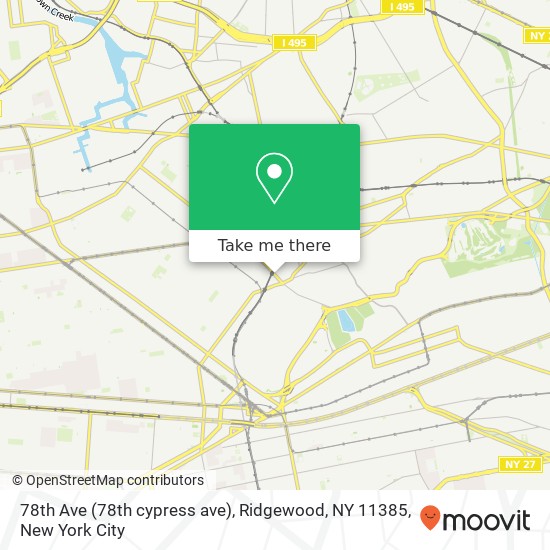 78th Ave (78th cypress ave), Ridgewood, NY 11385 map