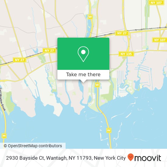 2930 Bayside Ct, Wantagh, NY 11793 map