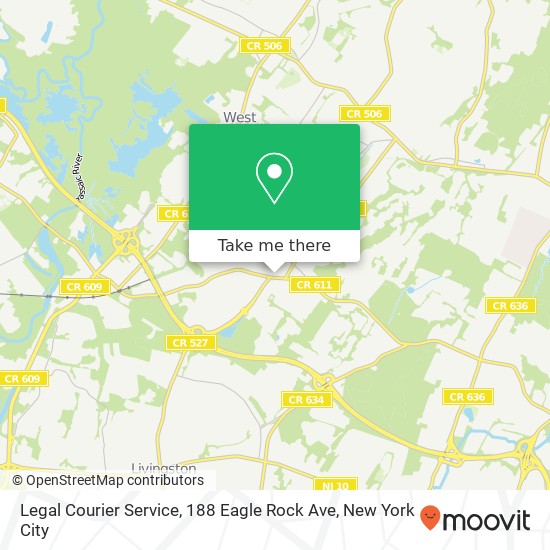 Legal Courier Service, 188 Eagle Rock Ave map