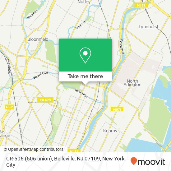 CR-506 (506 union), Belleville, NJ 07109 map