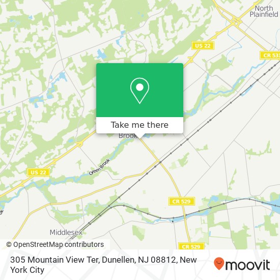 305 Mountain View Ter, Dunellen, NJ 08812 map