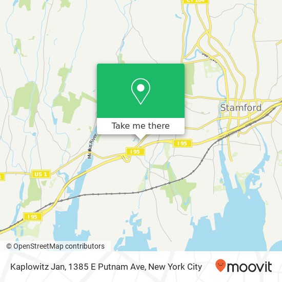 Mapa de Kaplowitz Jan, 1385 E Putnam Ave